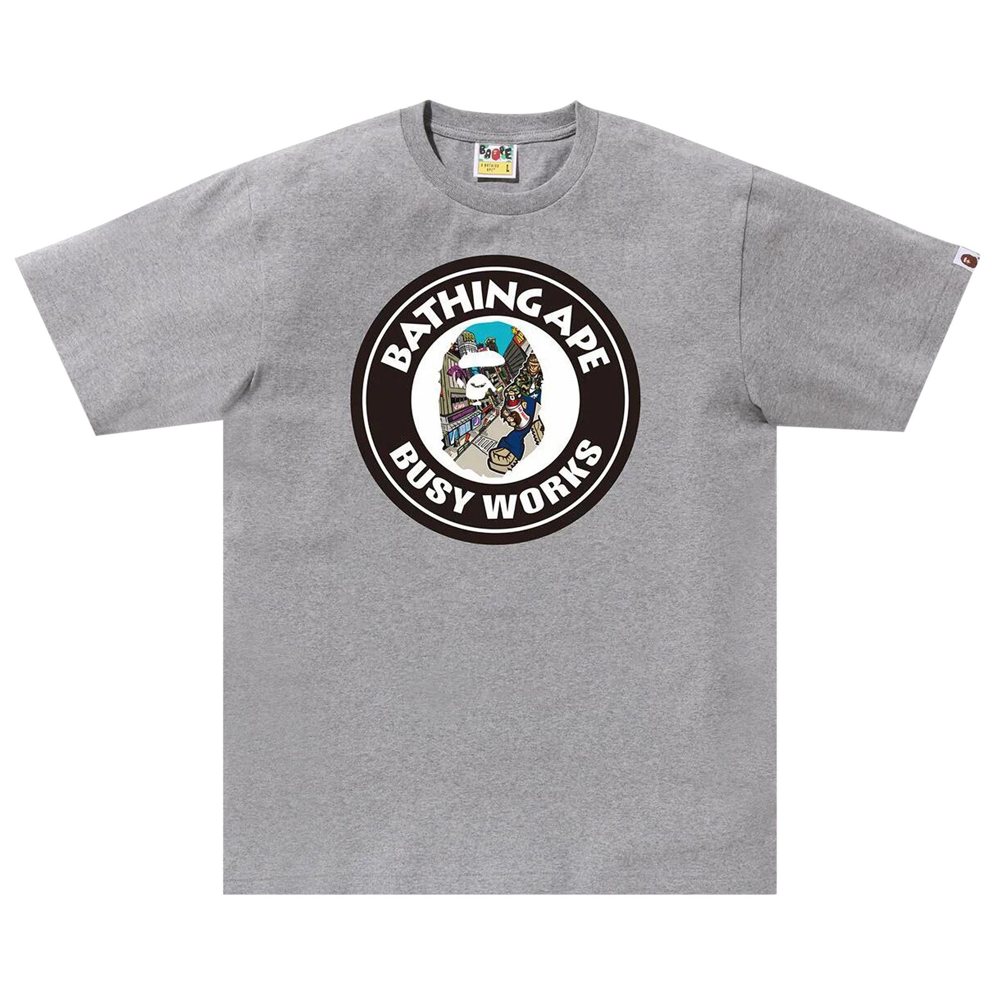 BAPE Comic Art Busy Works Tee 'Grey' - 1