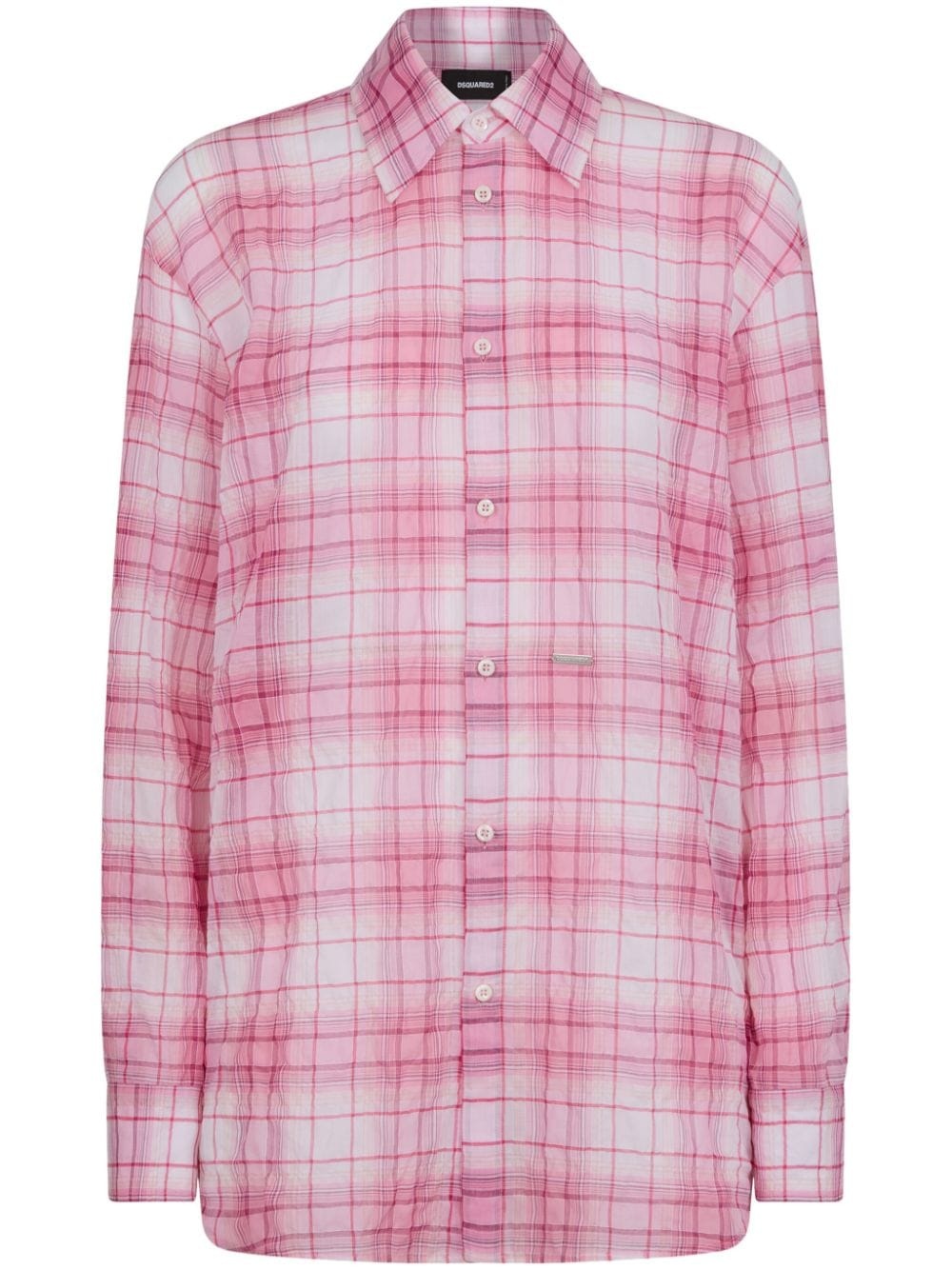 plaid cotton shirt - 1