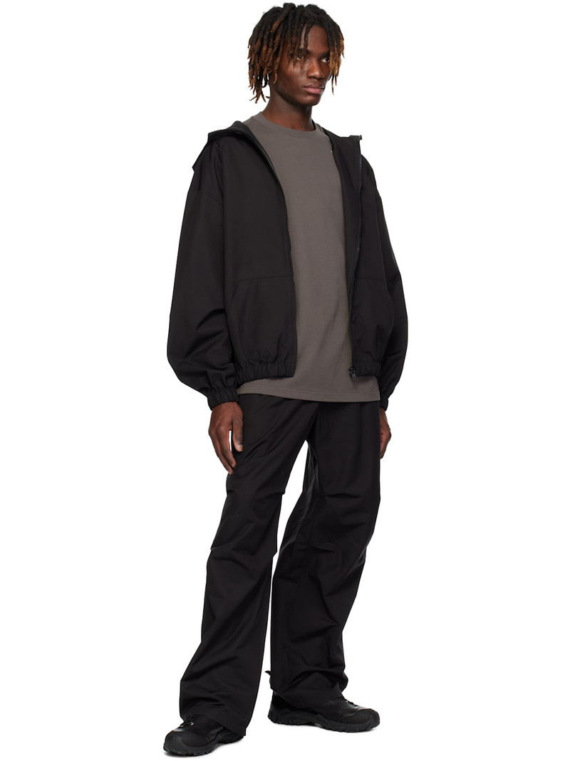 We11done Black Track Hoodie Windbreaker outlook