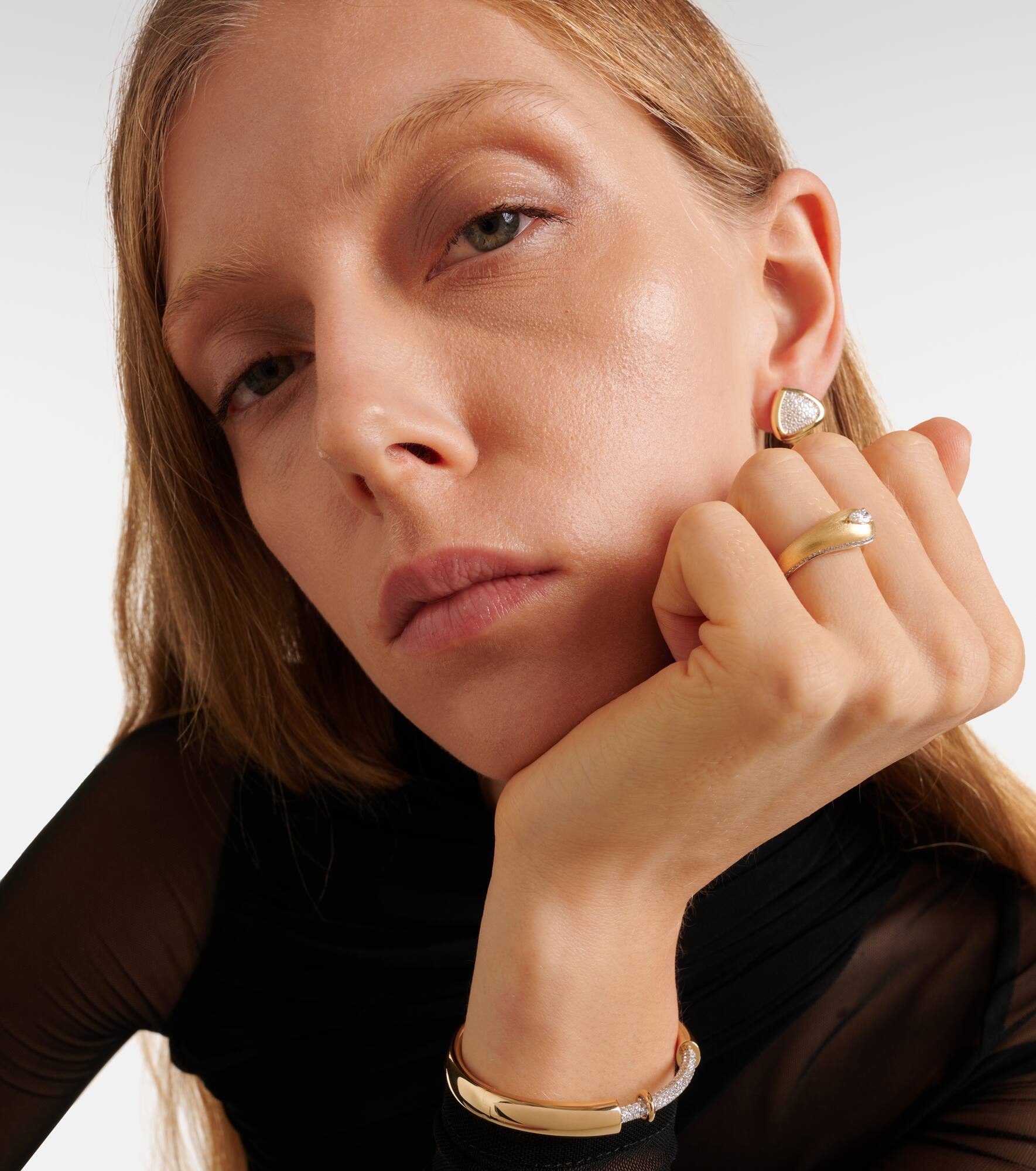 Prestige 18kt gold ring with diamonds - 2