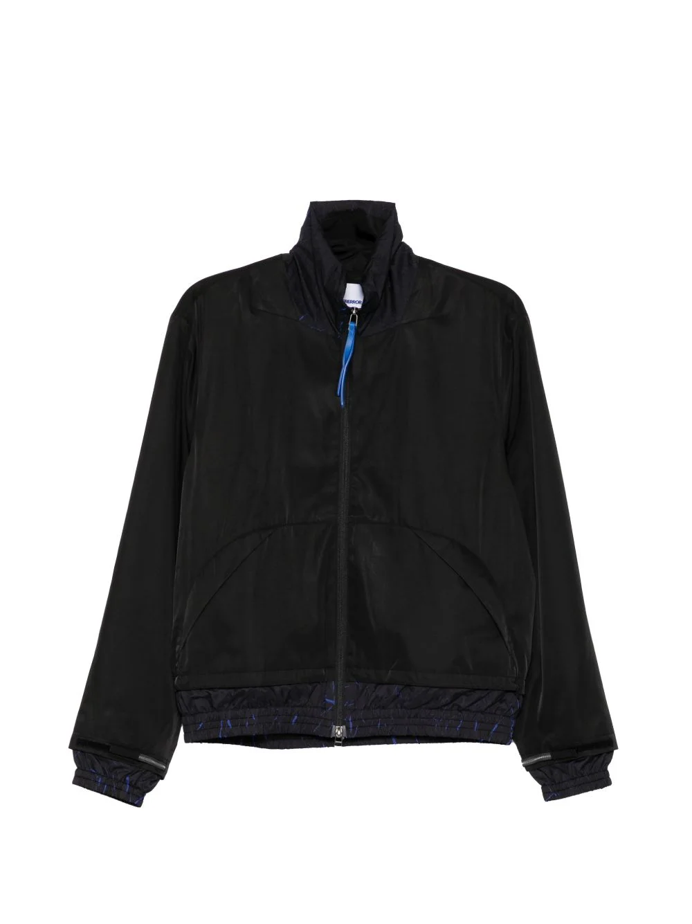 graphic-print panelled jacket - 1