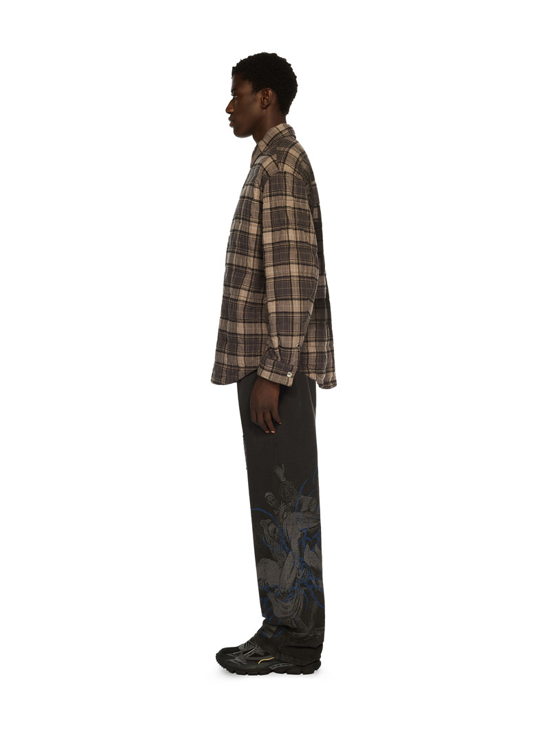 Spray Arrow Check Padded Overshirt 3