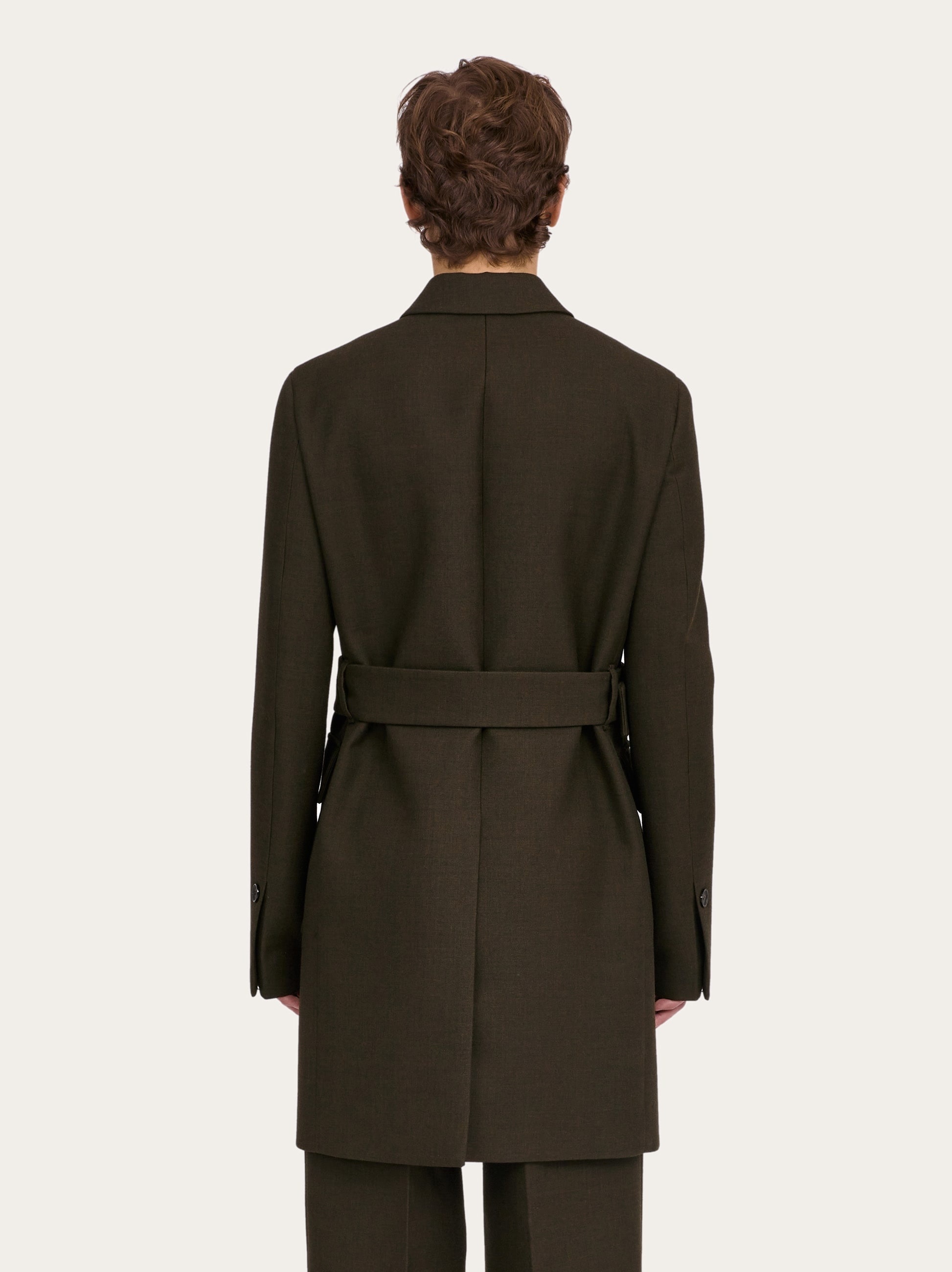 Single breasted wool coat - 3