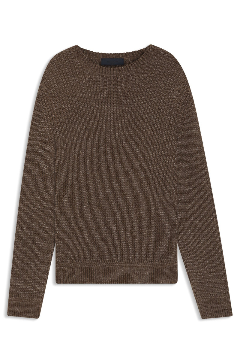 BECKHAM X BOSS KNITTED SWEATER WITH MOULINÉ RIB 1