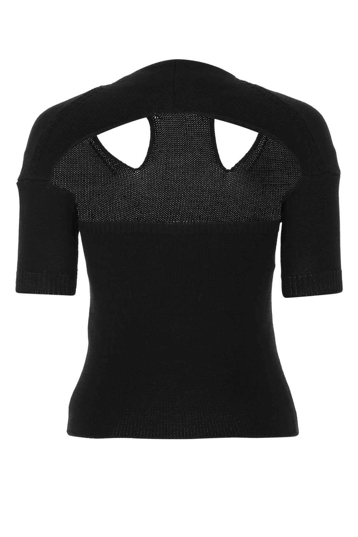 Chloe Women Black Cotton Blend Top - 2