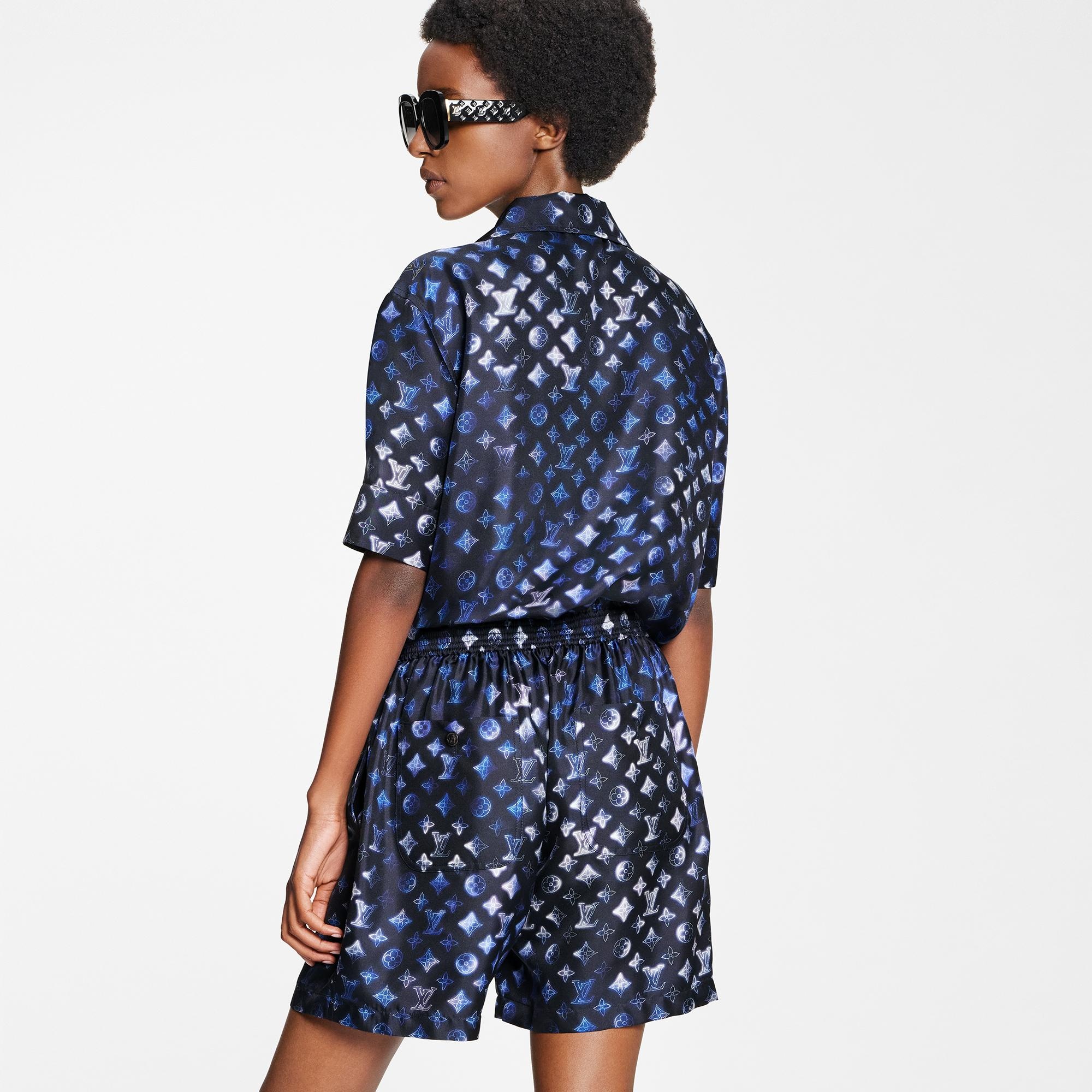 Mahina Monogram Short-Sleeved Playsuit - 5