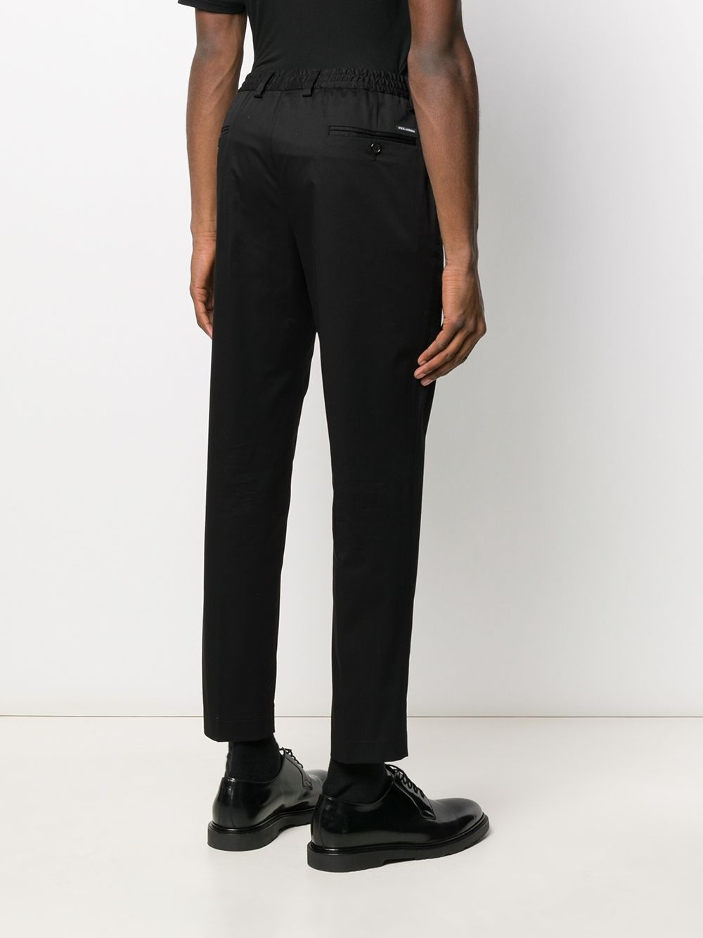 straight leg tailored trousers - 4