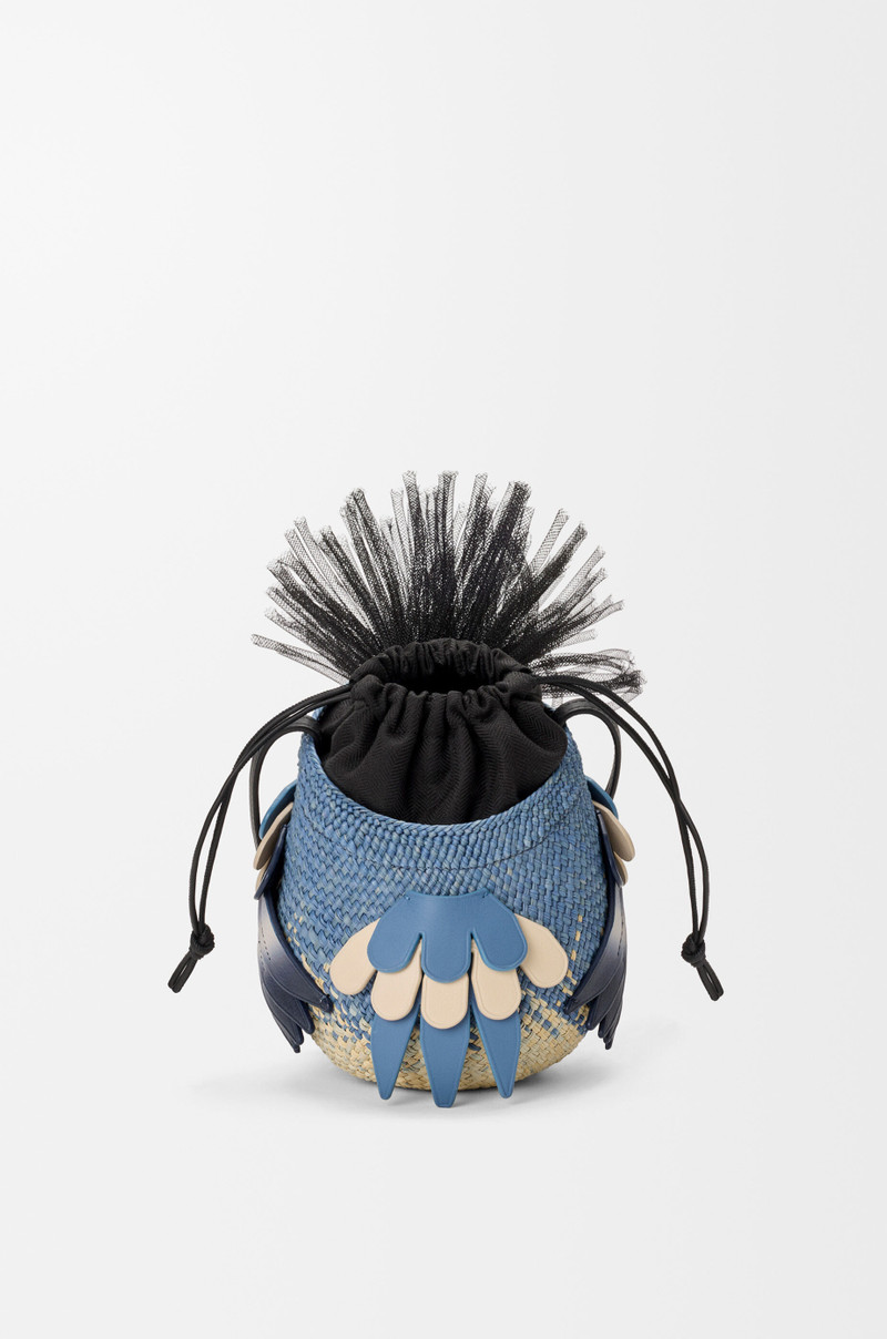 Bird bag in iraca palm and calfskin 4
