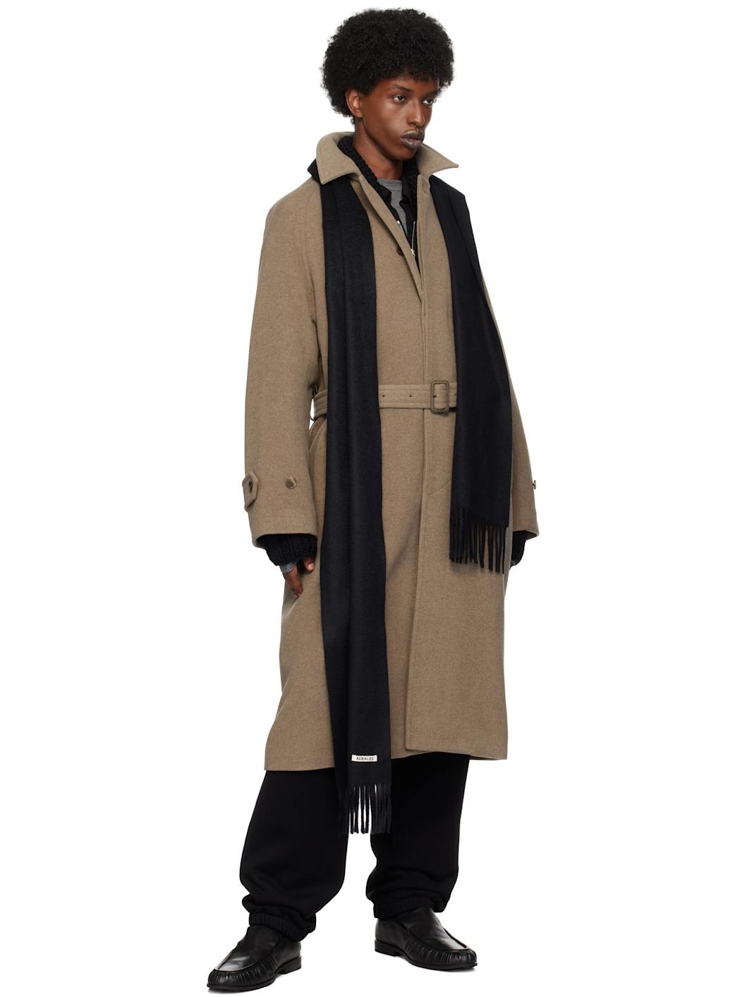 Beige Mosser Soutien Collar Coat - 4