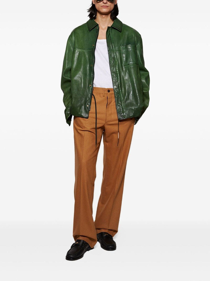 Loewe smooth-leather shirt jacket outlook