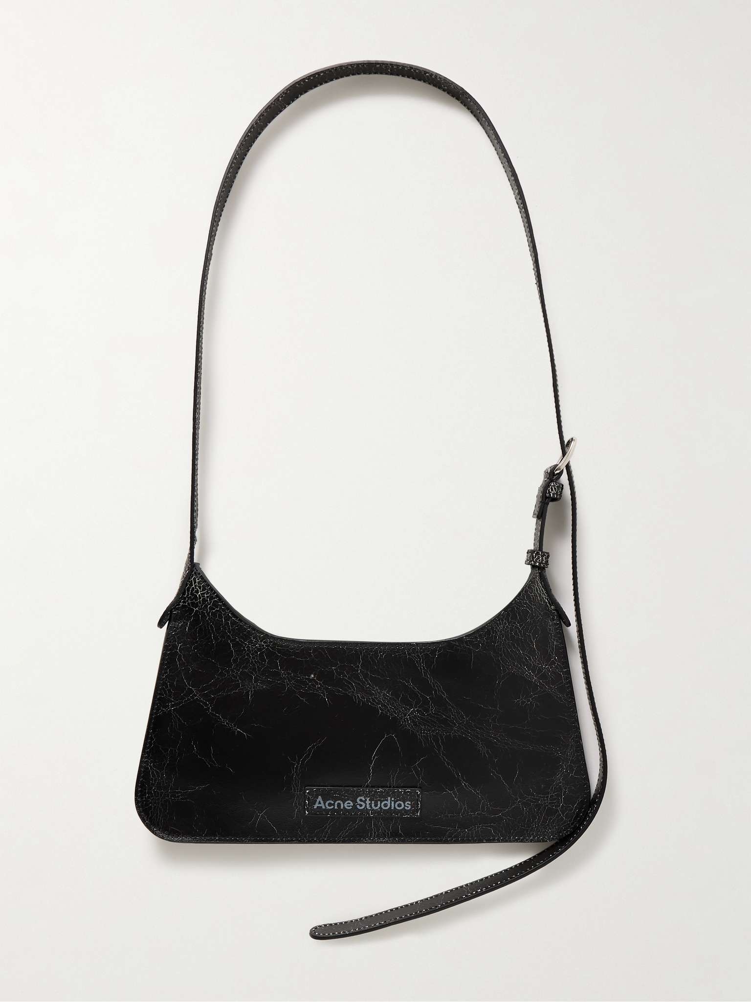 Platt Mini Cracked-Leather Messenger Bag - 1