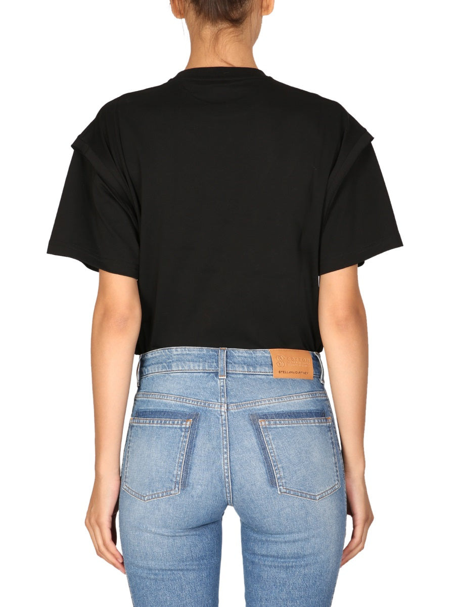 Stella Mccartney Women Crystal Logo T-Shirt - 3