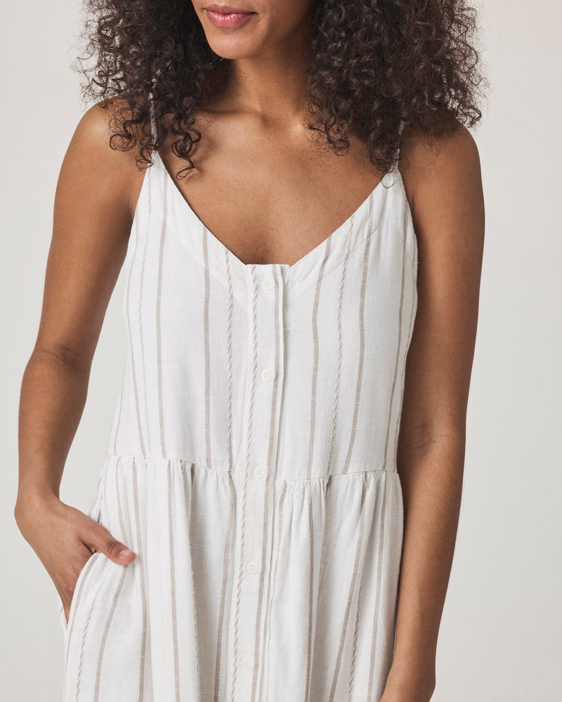 Gabrielle Linen Button Down Dress 5