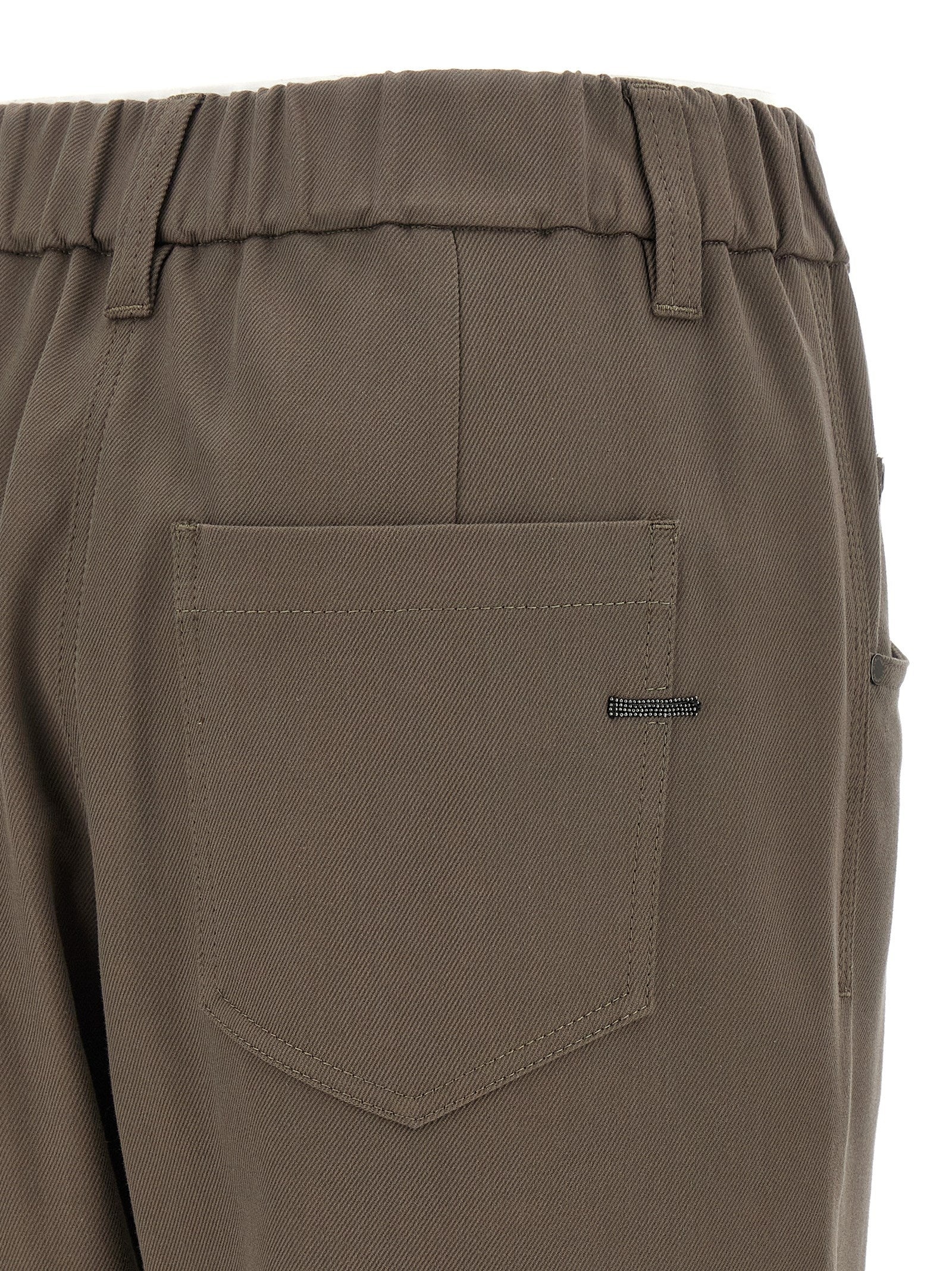 Shiny Bartack Pants Gray - 4