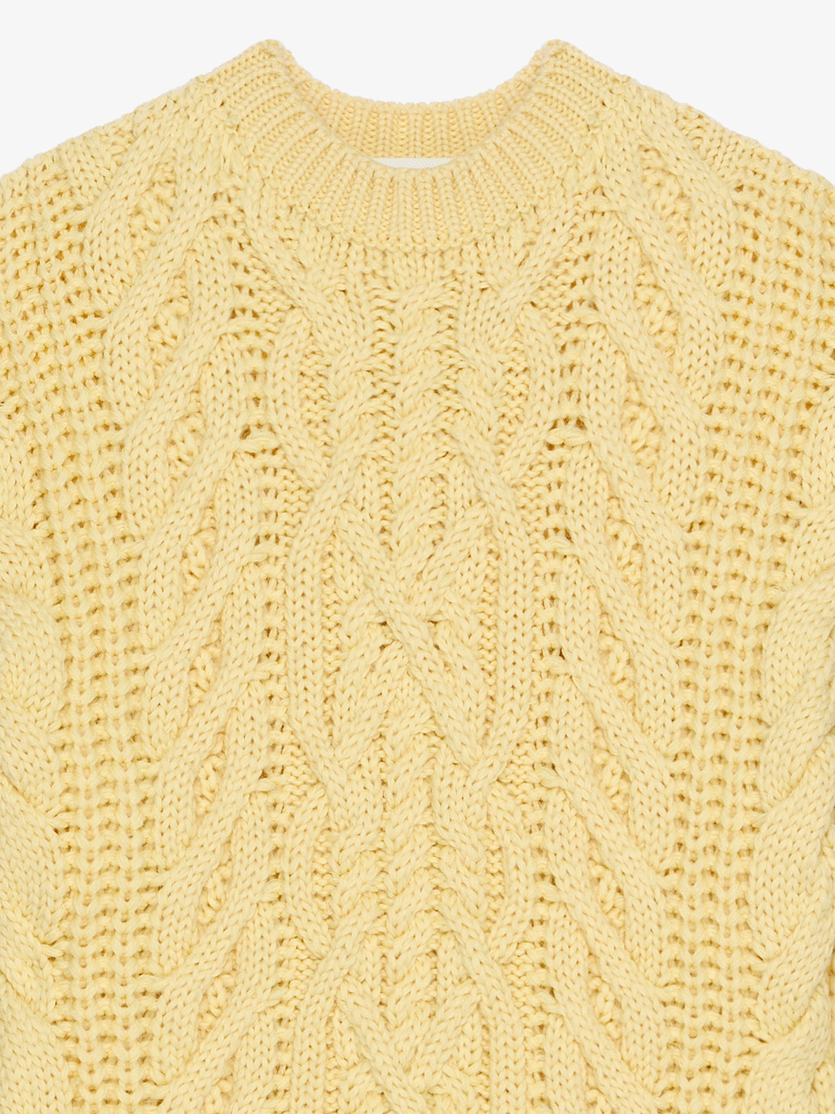 OVERSIZED SWEATER IN CABLE-KNIT - 2