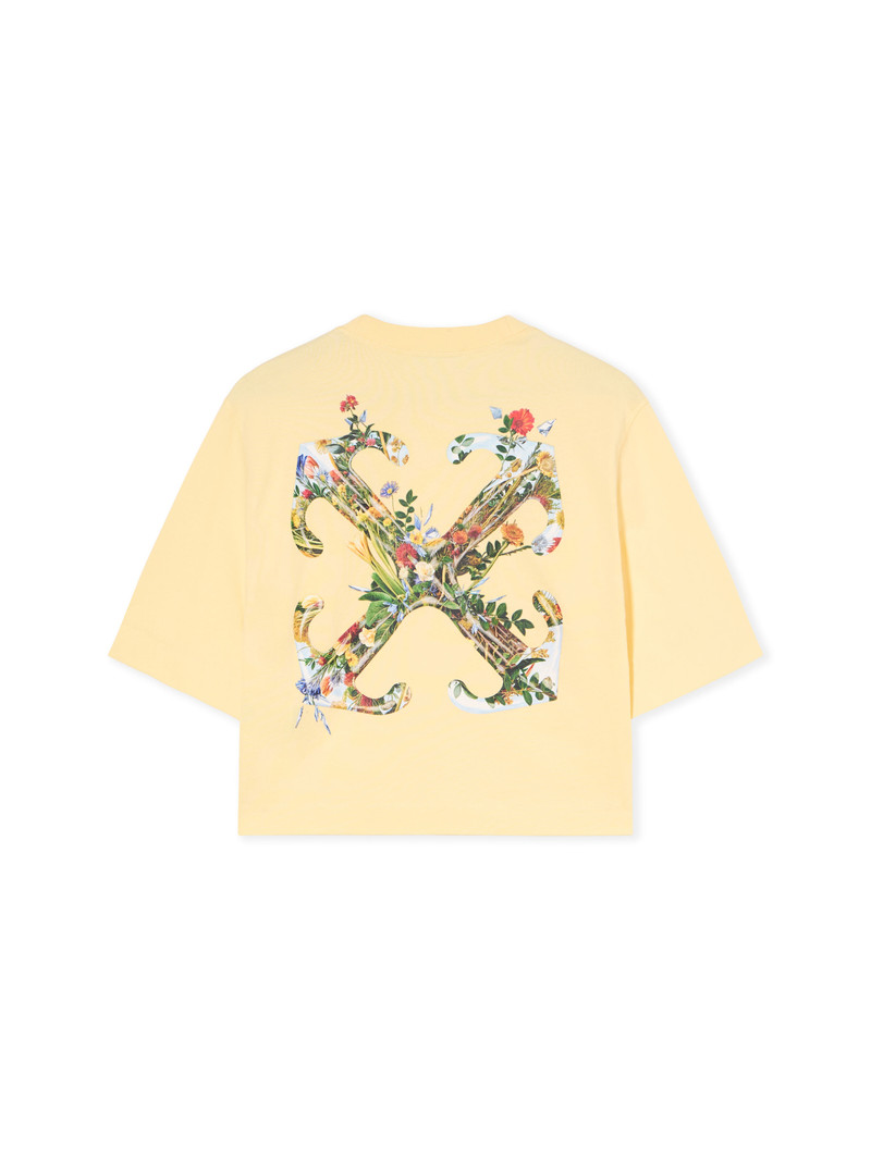 Off-White Arrow Glass Flower Crop Logo Tee outlook