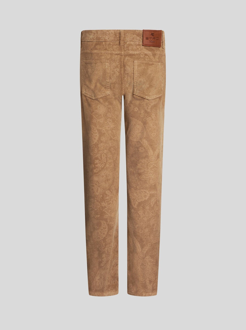VELVET TROUSERS WITH PAISLEY PRINT 6