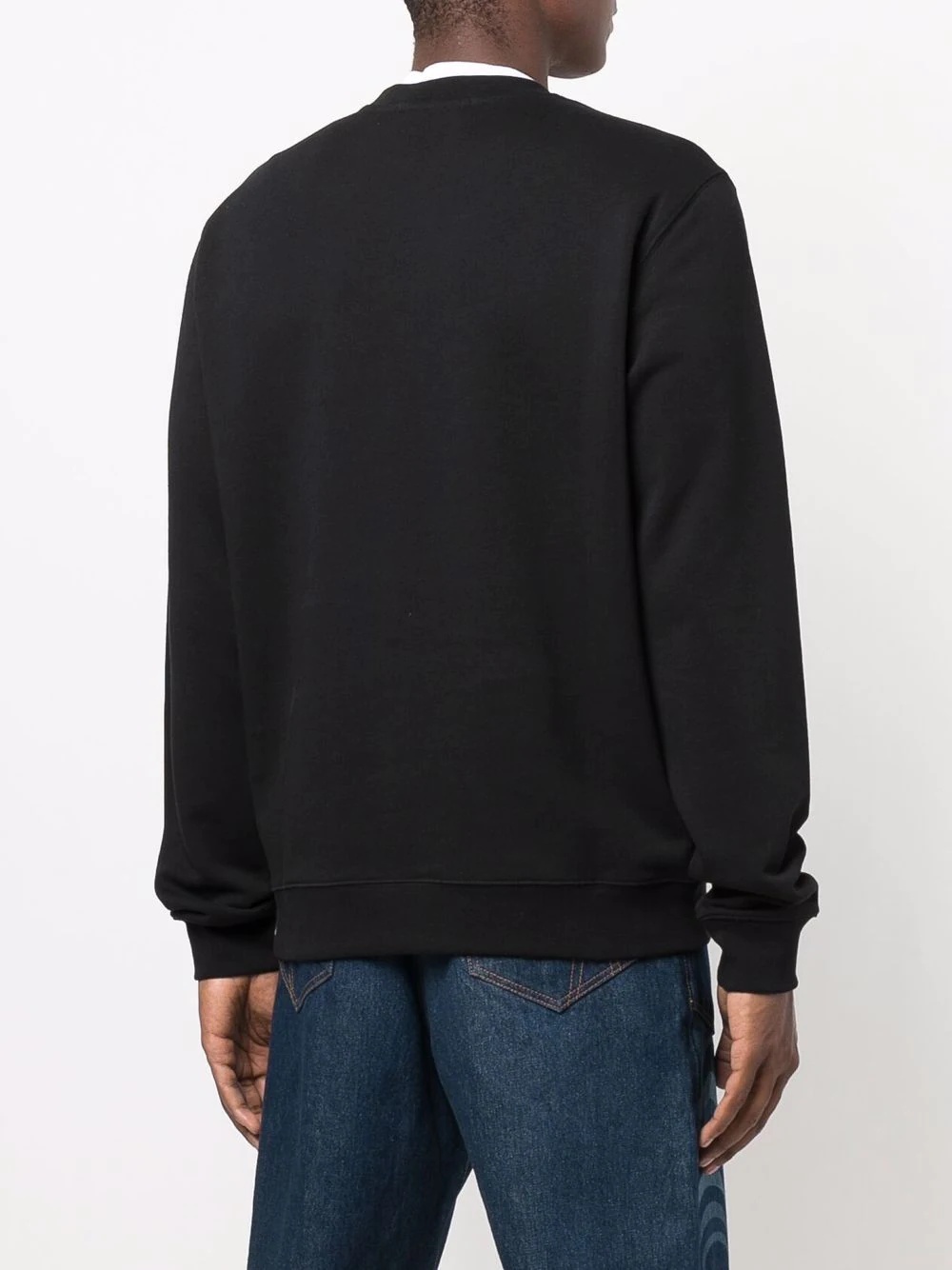 logo-print cotton sweatshirt - 4
