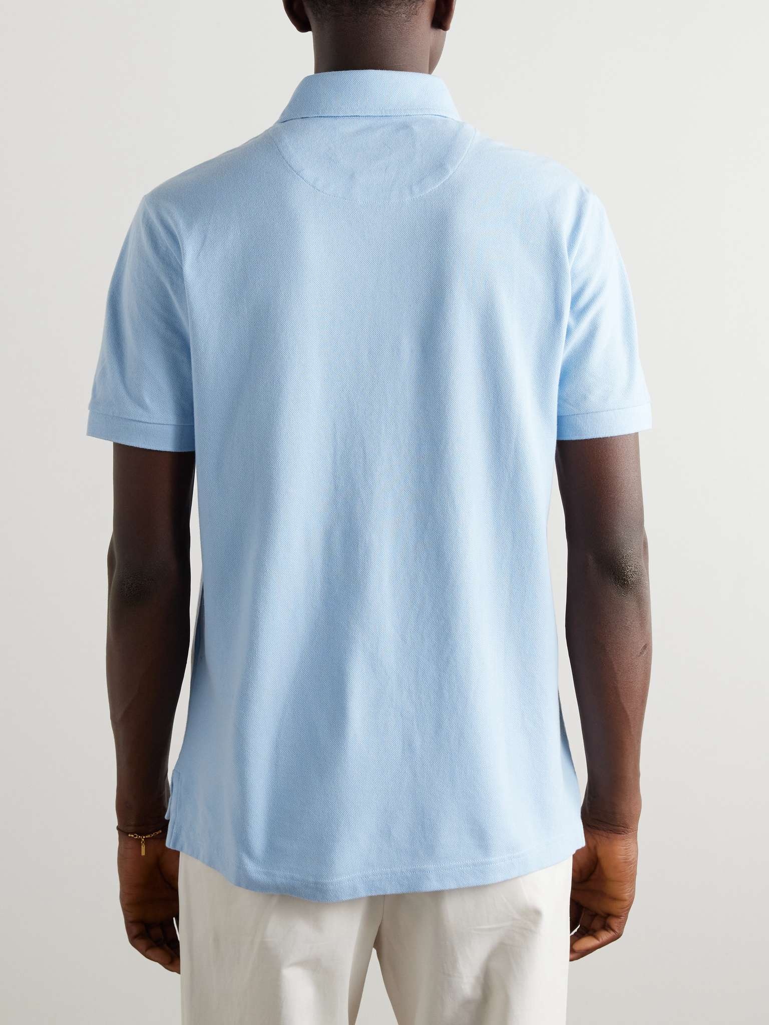 Logo-Embroidered Cotton-Piqué Polo Shirt - 3