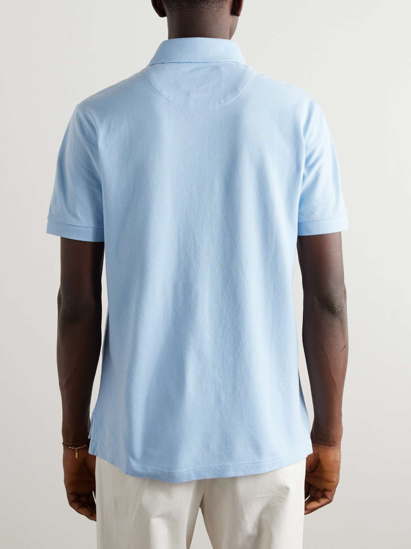 Logo-Embroidered Cotton-Piqué Polo Shirt 3