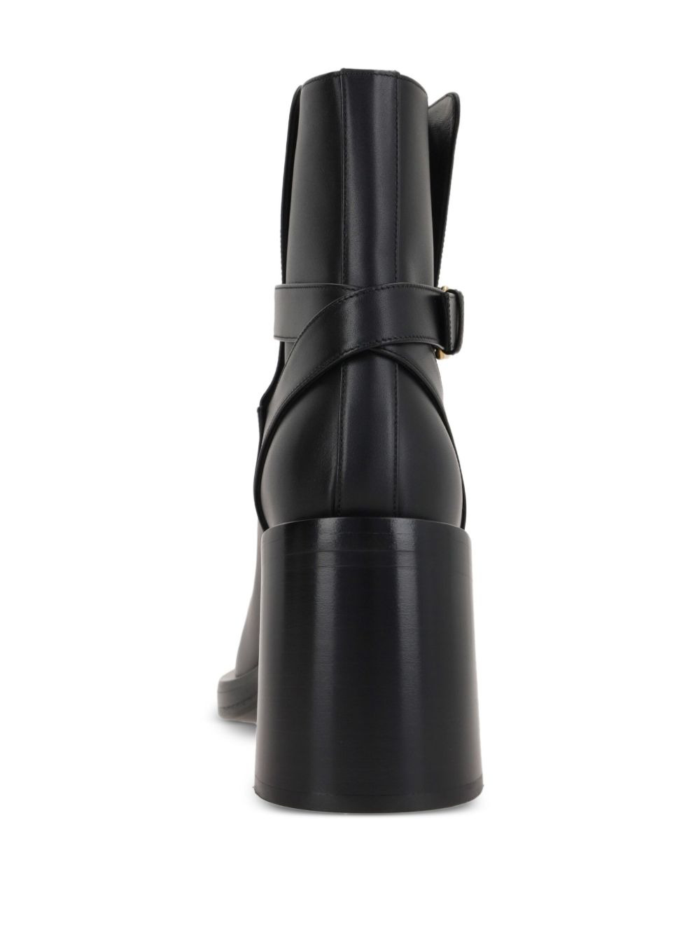 70mm buckle-strap logo boots - 3