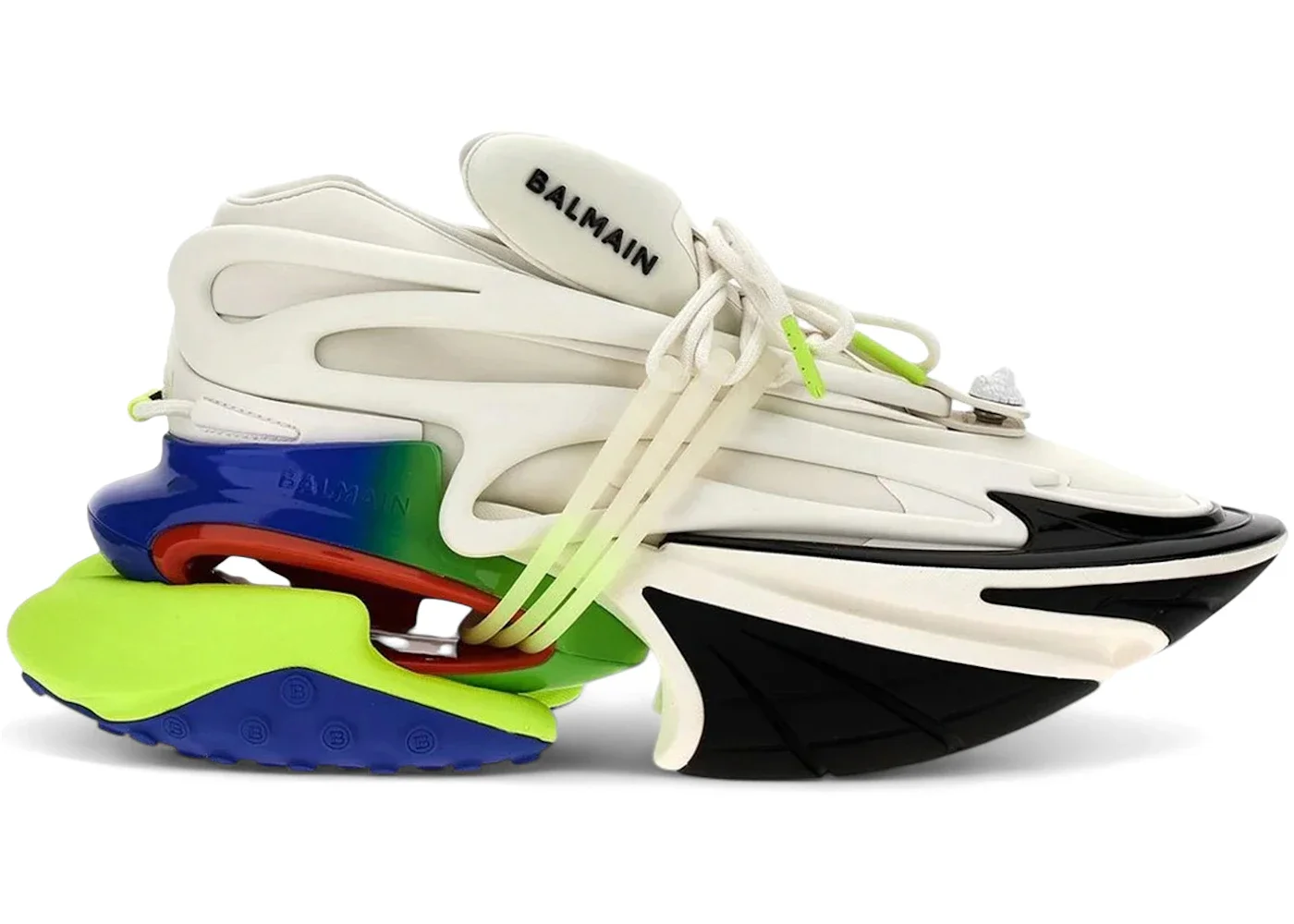 Balmain Unicorn Low-Top White Multicolor - 1