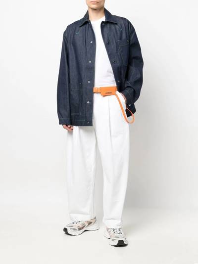 JACQUEMUS contrast-stitch denim jacket outlook