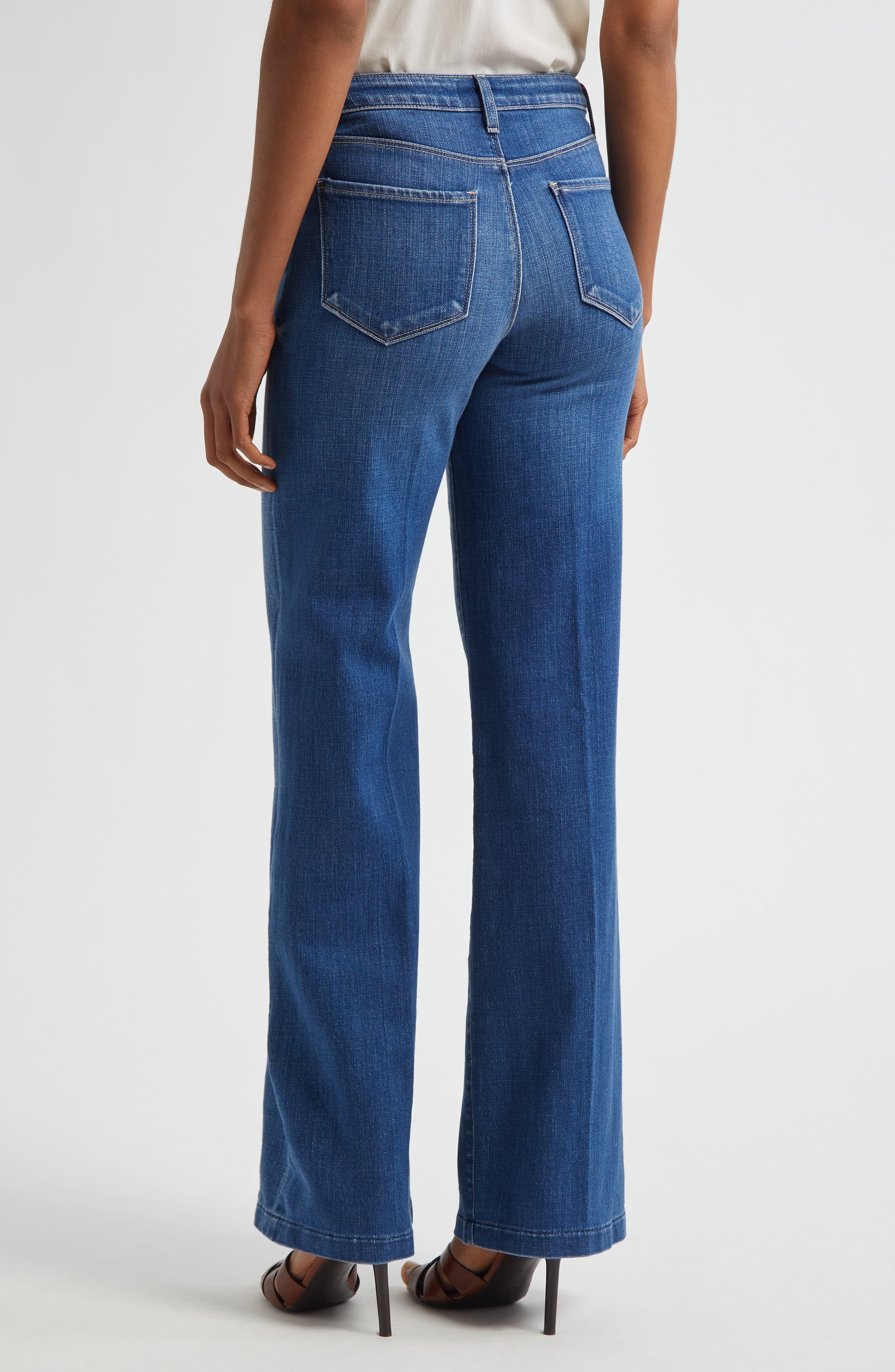 L'AGENCE Clayton Wide Leg Jeans in Kaplan at Nordstrom - 3