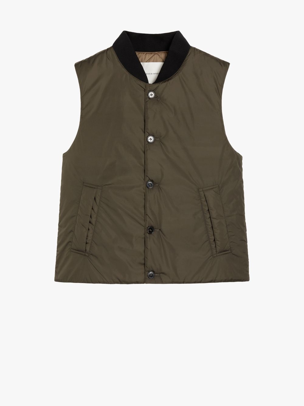 DUNDEE DARK GREEN X MOCHA NYLON LINER VEST | QC-107 - 1