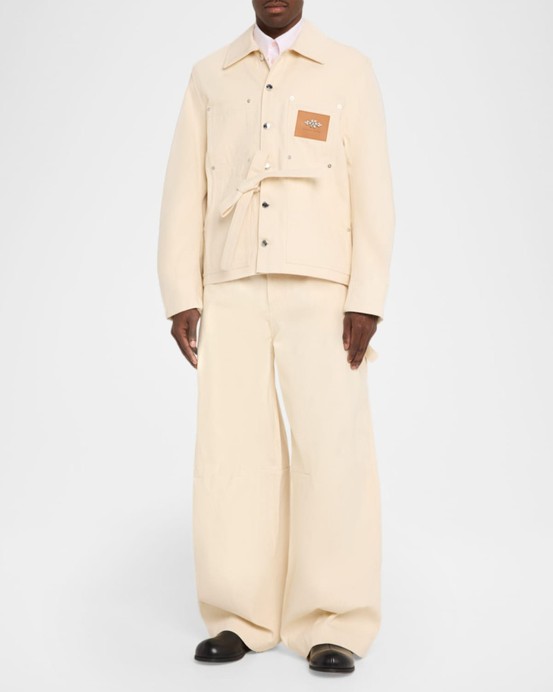 Simone Rocha Men & apos;s Wide-Leg Five-Pocket Trousers outlook