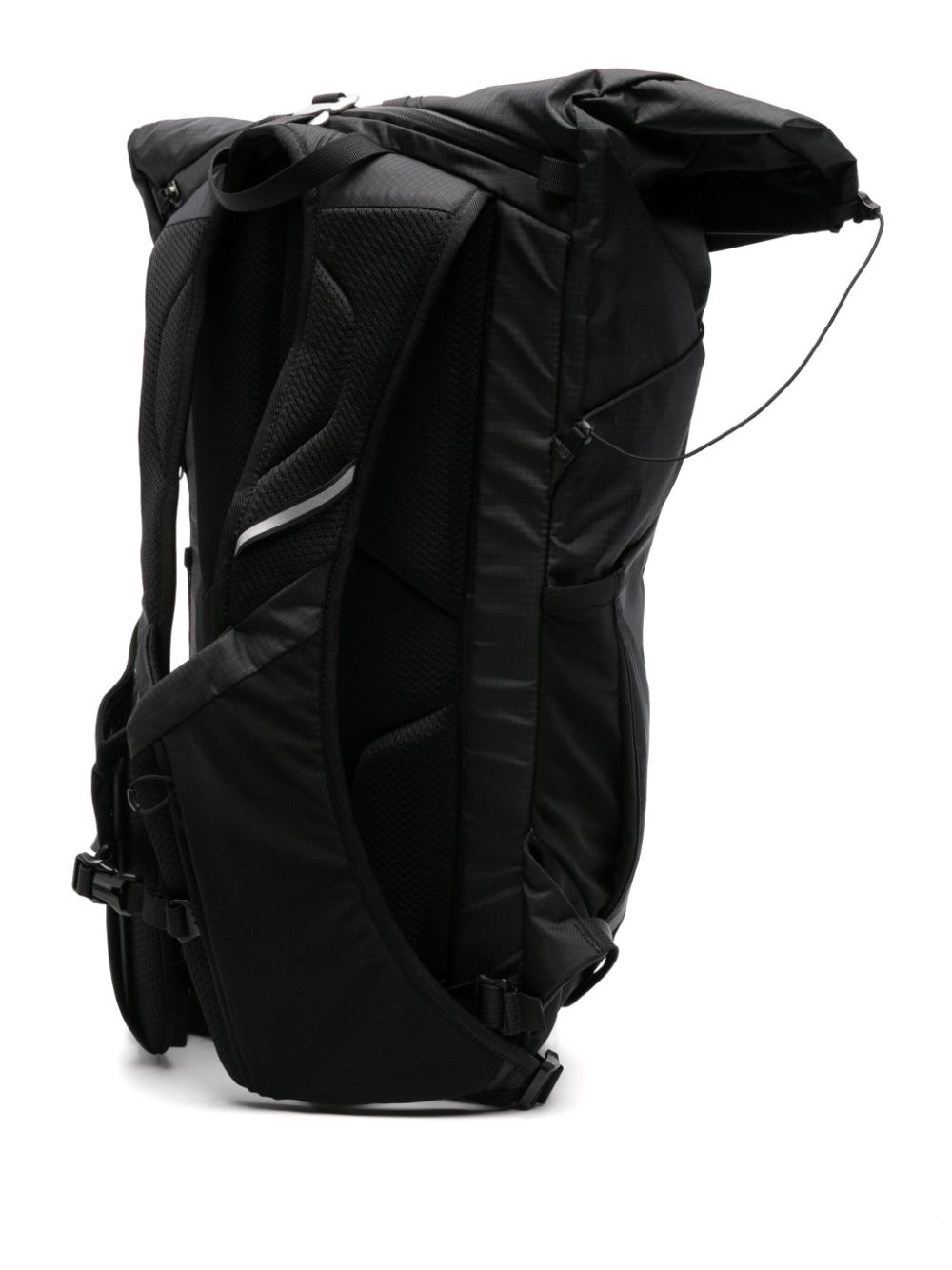 logo-print roll-top backpack - 3