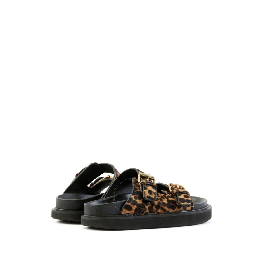 Isabel Marant Ladies Leopard Lennya Flat Sandals - 3