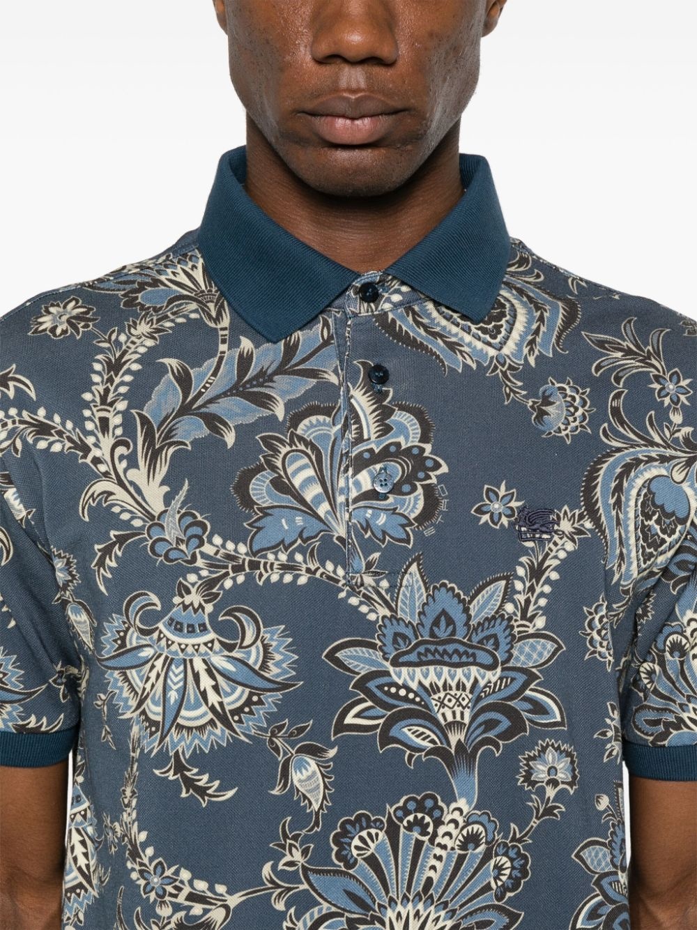 paisley polo shirt - 4