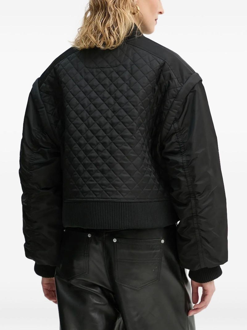 STAND STUDIO diamond-quilted bomber jacket outlook