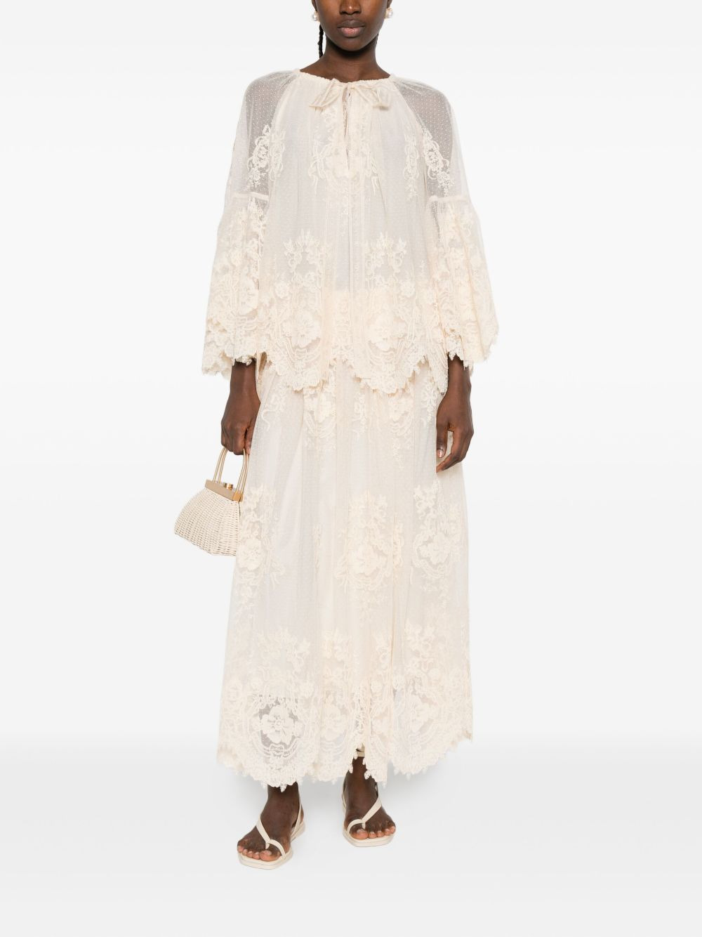 lace maxi skirt - 2