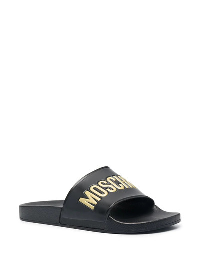 Moschino logo print slides outlook