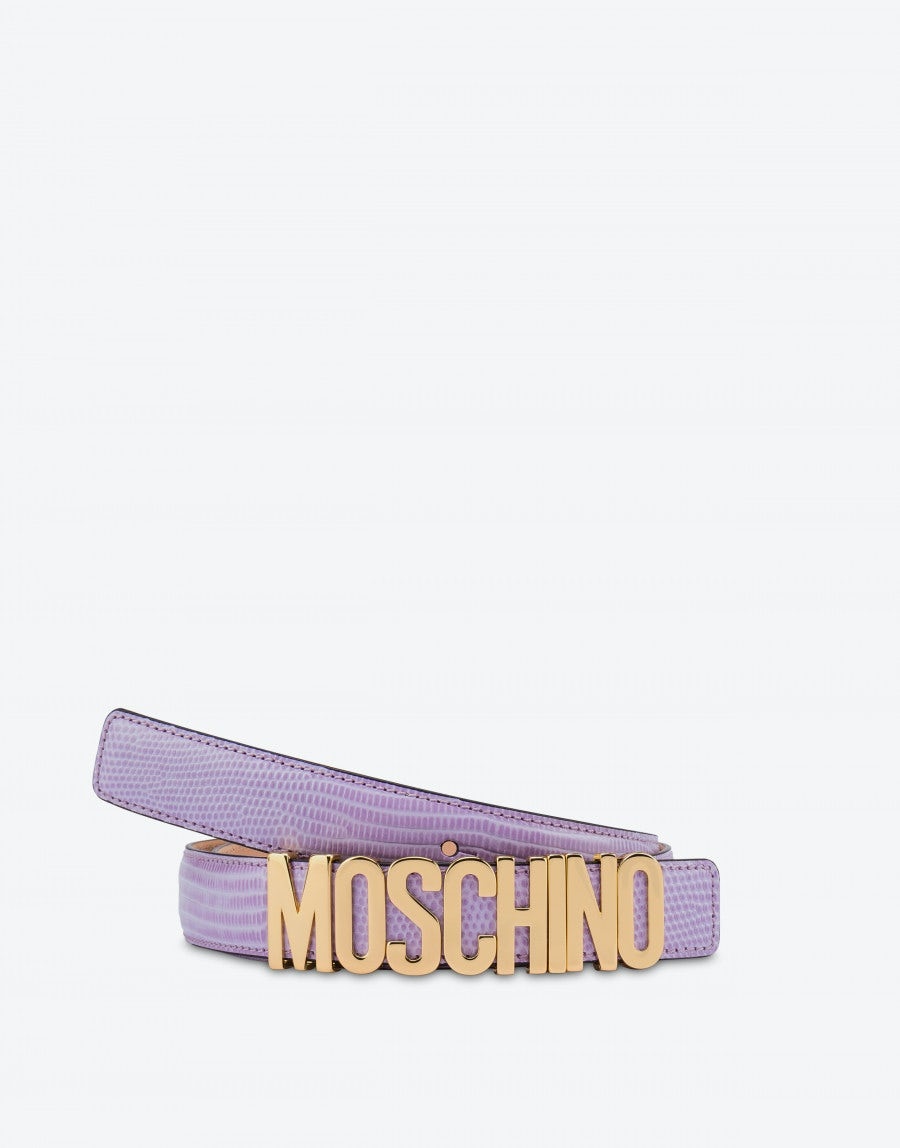 LETTERING LOGO TEJUS CALFSKIN BELT - 3