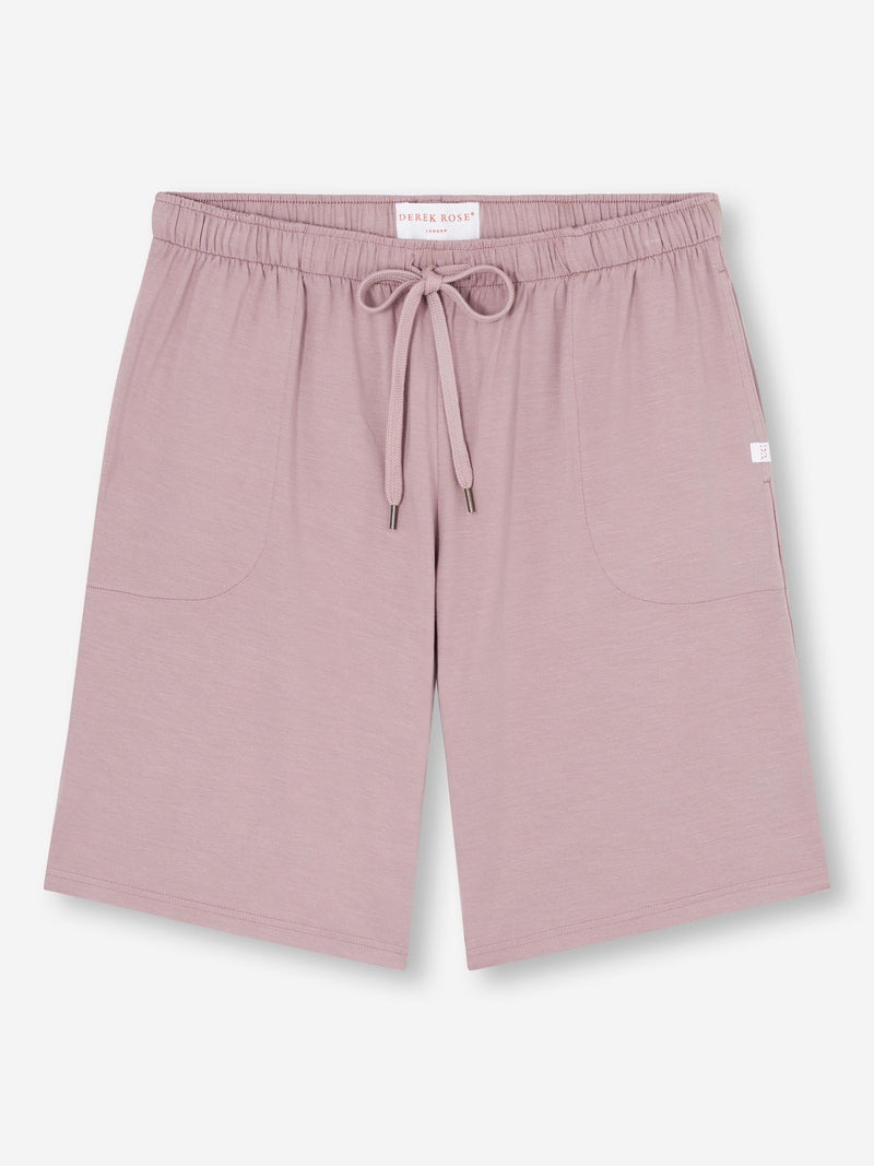 Men's Lounge Shorts Basel Micro Modal Stretch Mauve - 1