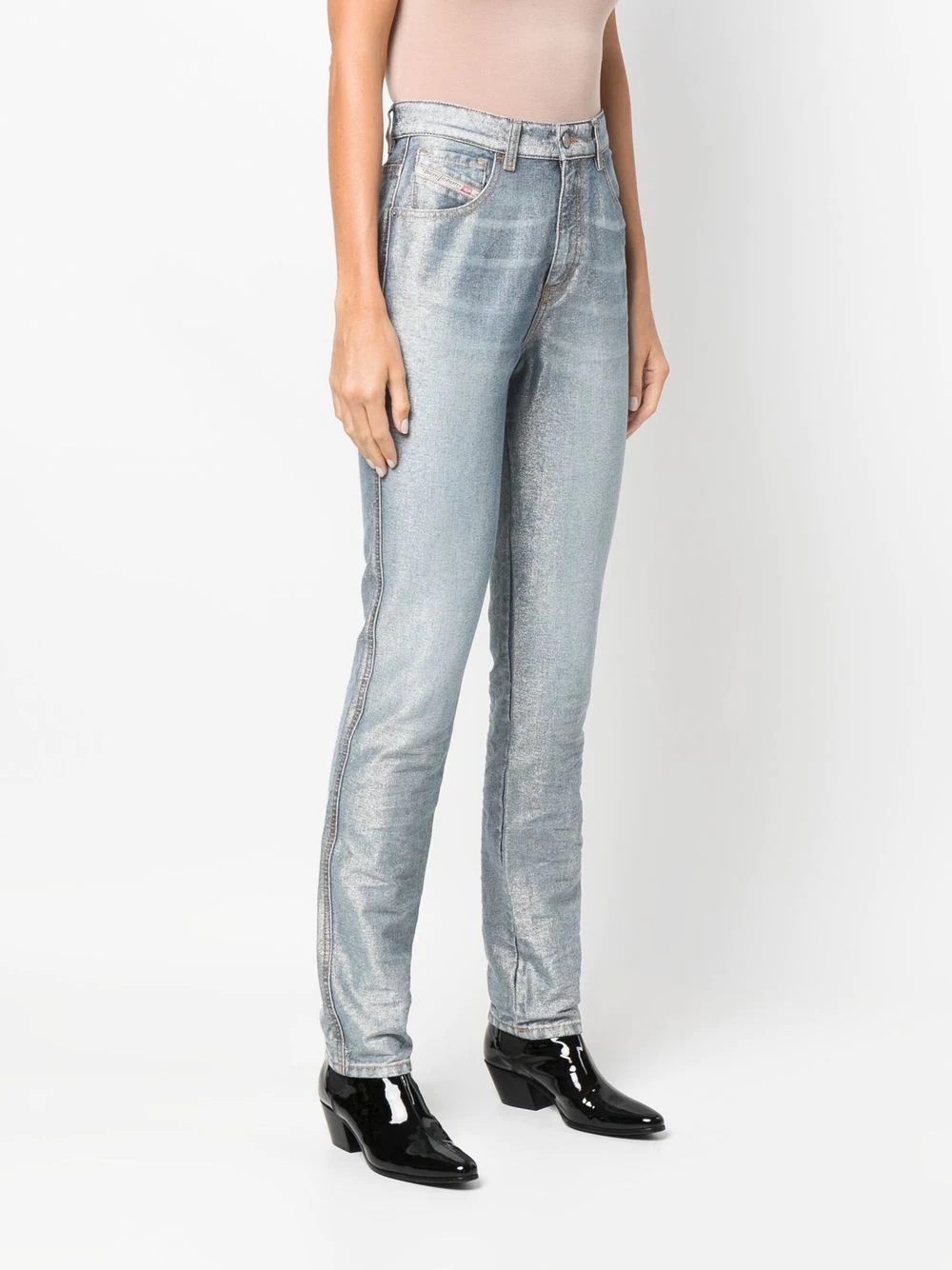 high-rise slim-fit jeans - 3