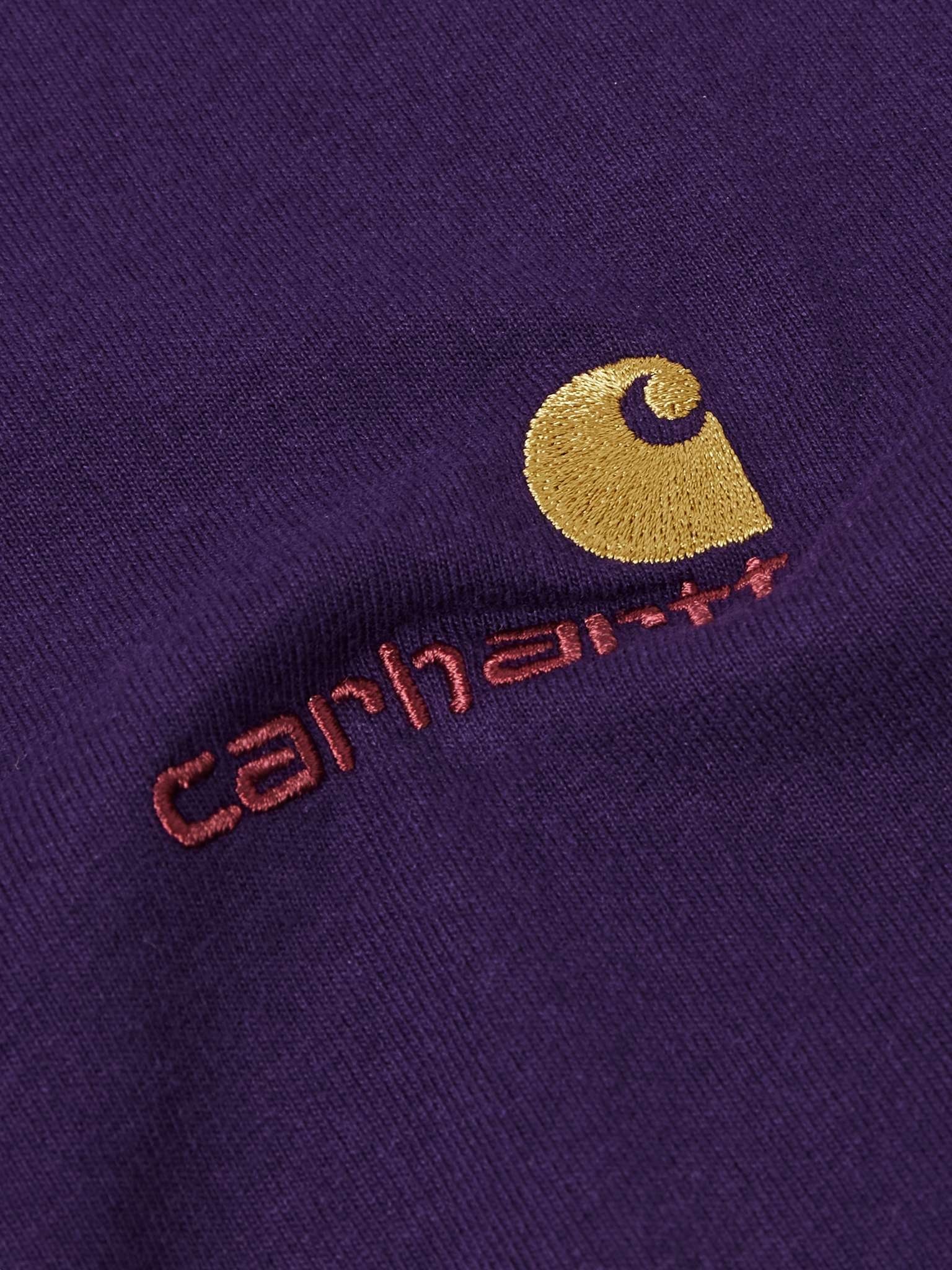 American Script Logo-Embroidered Organic Cotton-Jersey T-Shirt - 4