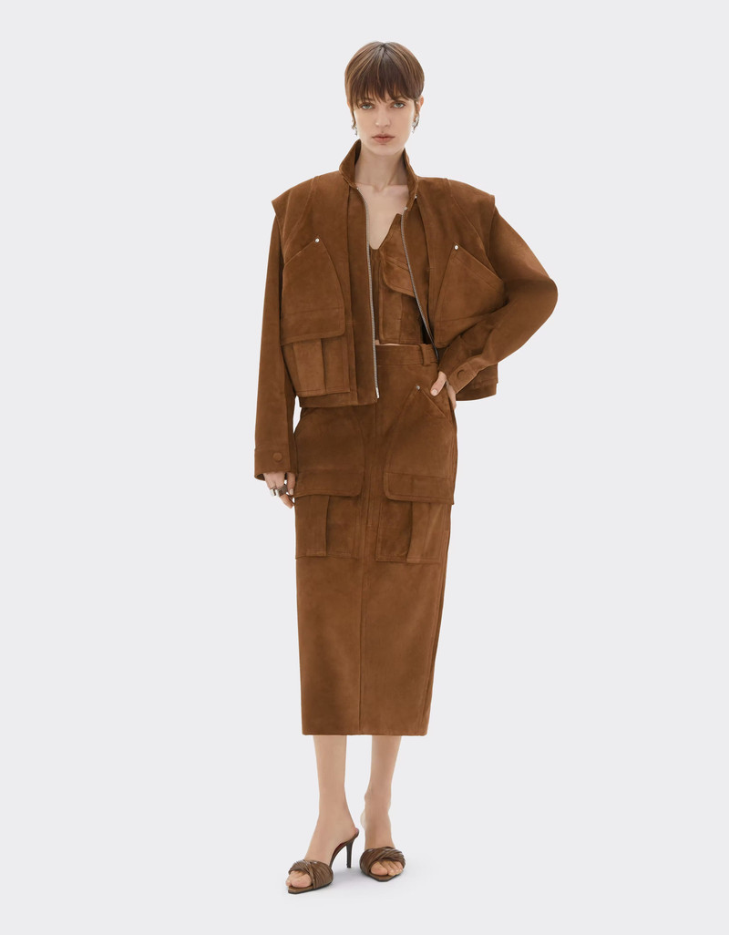 Ferrari Suede Skirt with Pockets outlook