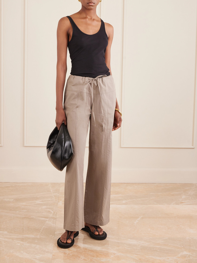 DEIJI STUDIOS Seam Organic Cotton Straight-leg Drawstring Pants outlook