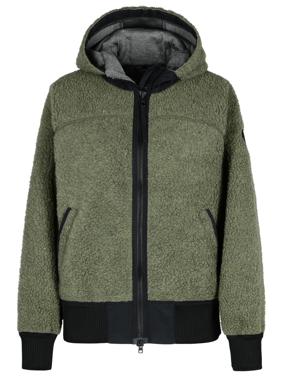 Canada Goose 'Simcoe' Green Wool Blend Fleece Woman - 1