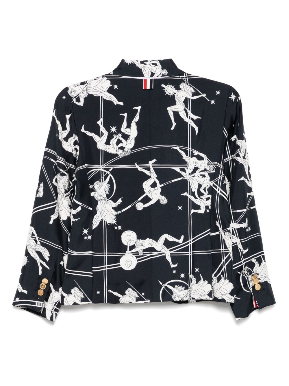graphic-print sport coat - 2
