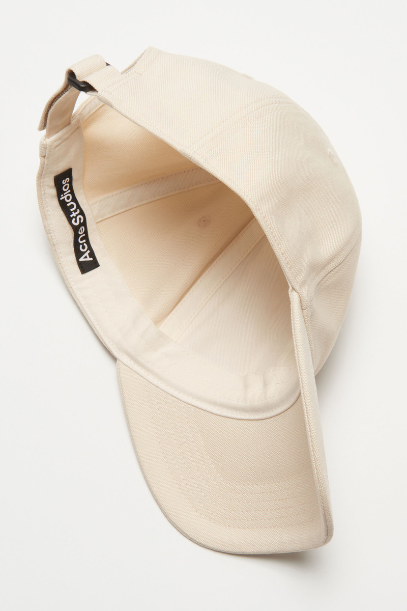 Leather Face patch cap - Oatmeal melange 3