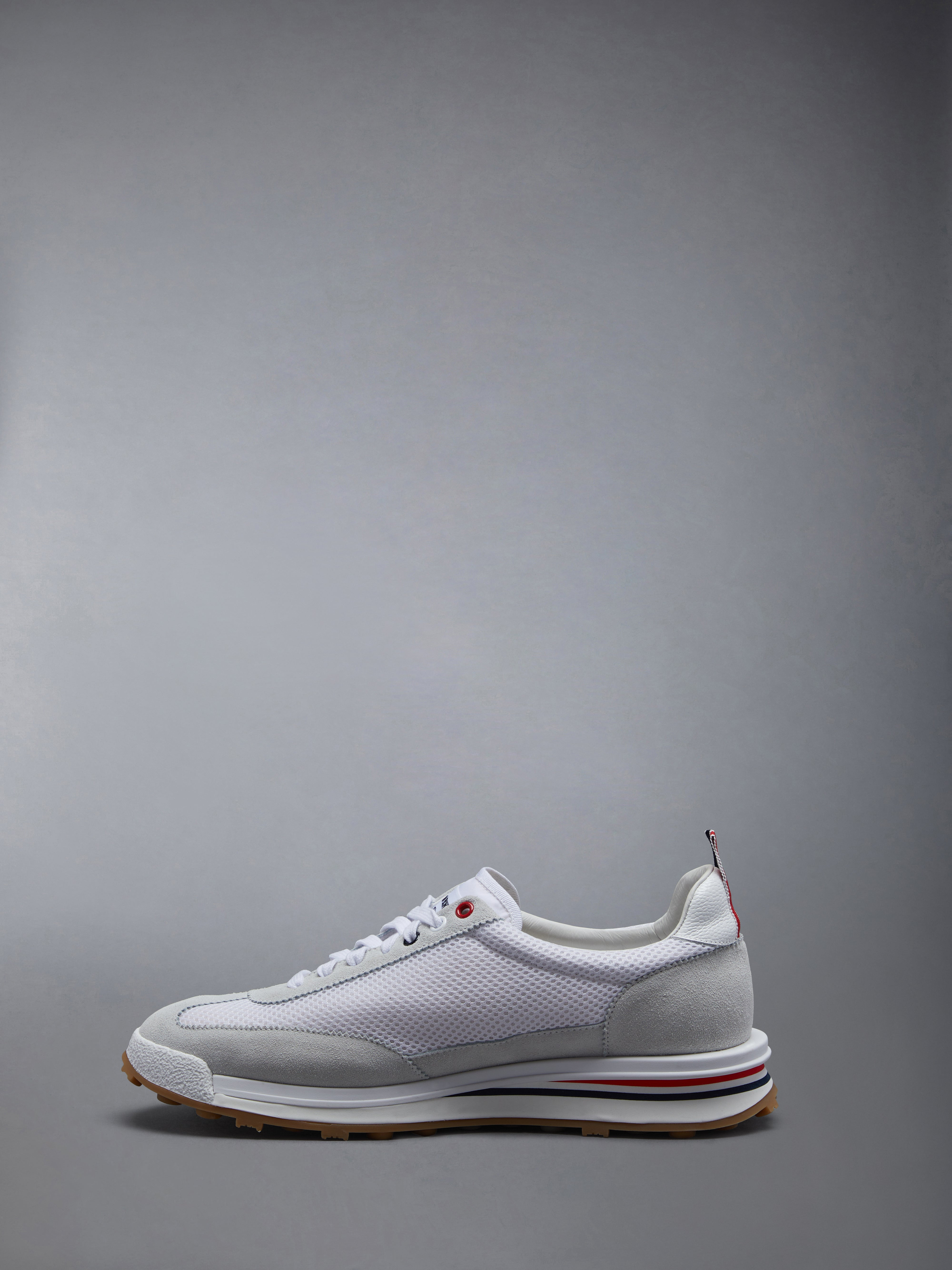 low-top panelled sneakers - 3