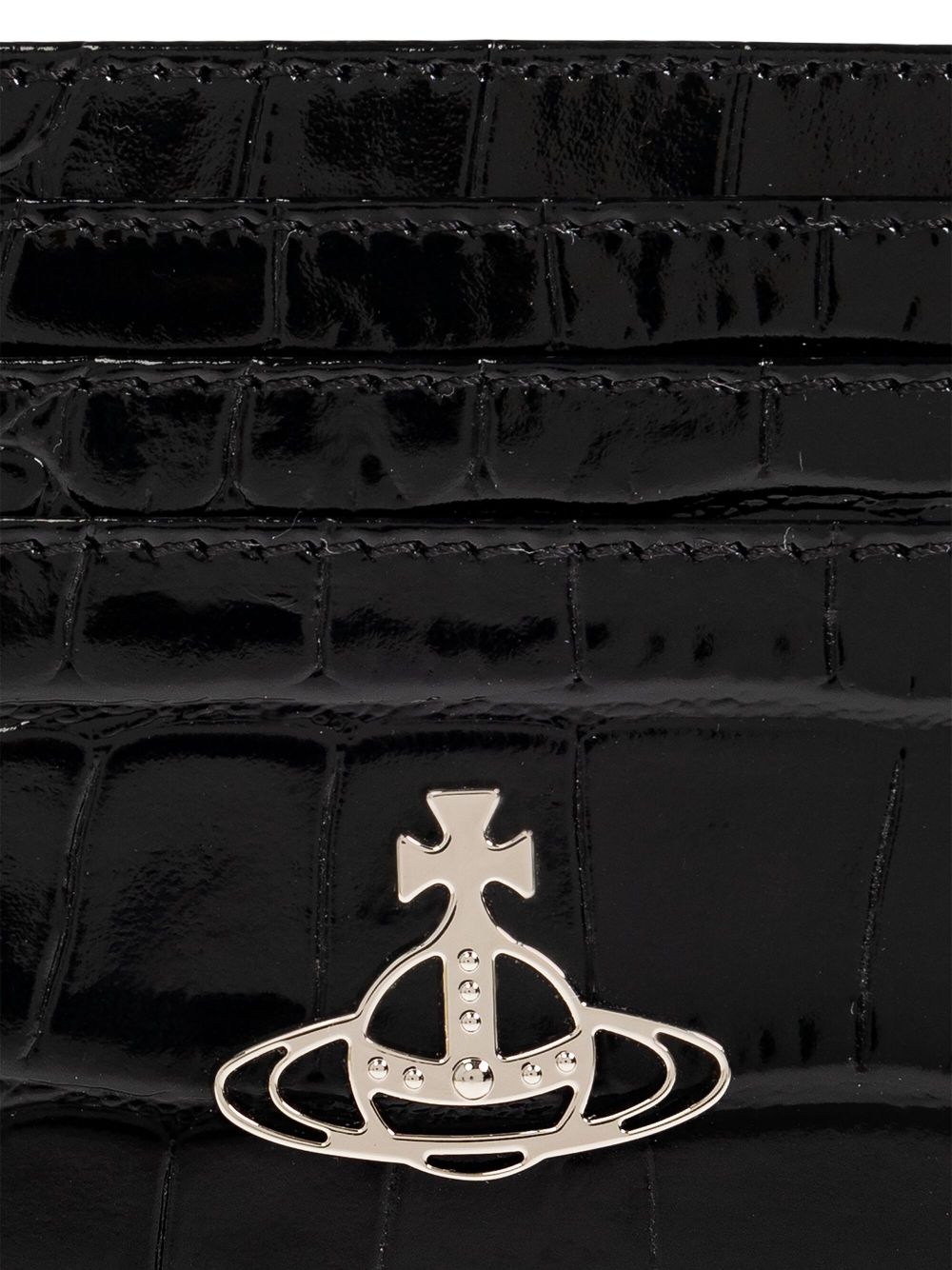crocodile-embossed card holder - 3