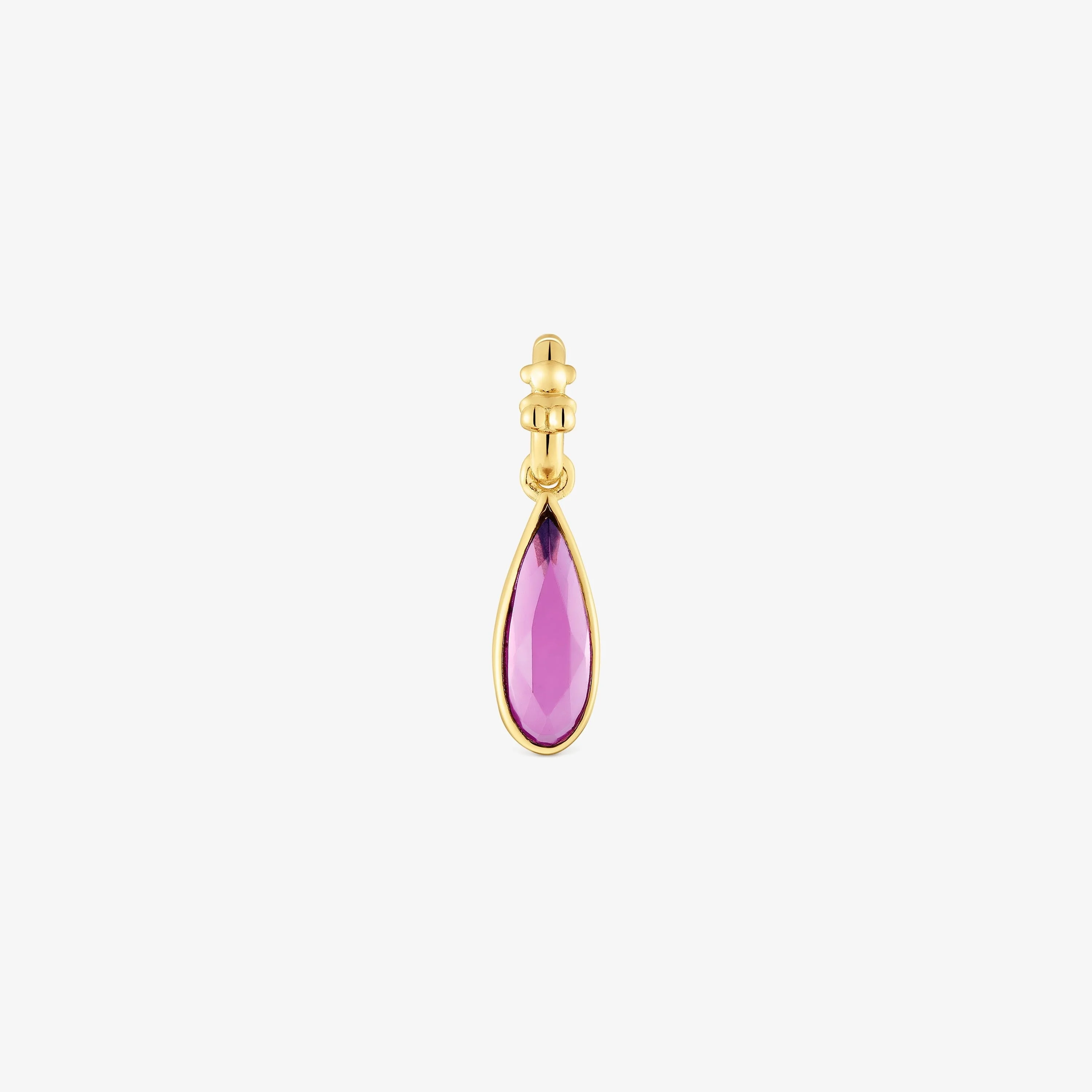Small 18K gold vermeil Pendant with rhodolite Medallions - 1