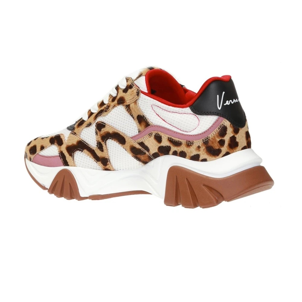LEOPARD SNEAKERS WITH MESH PANELS - 3