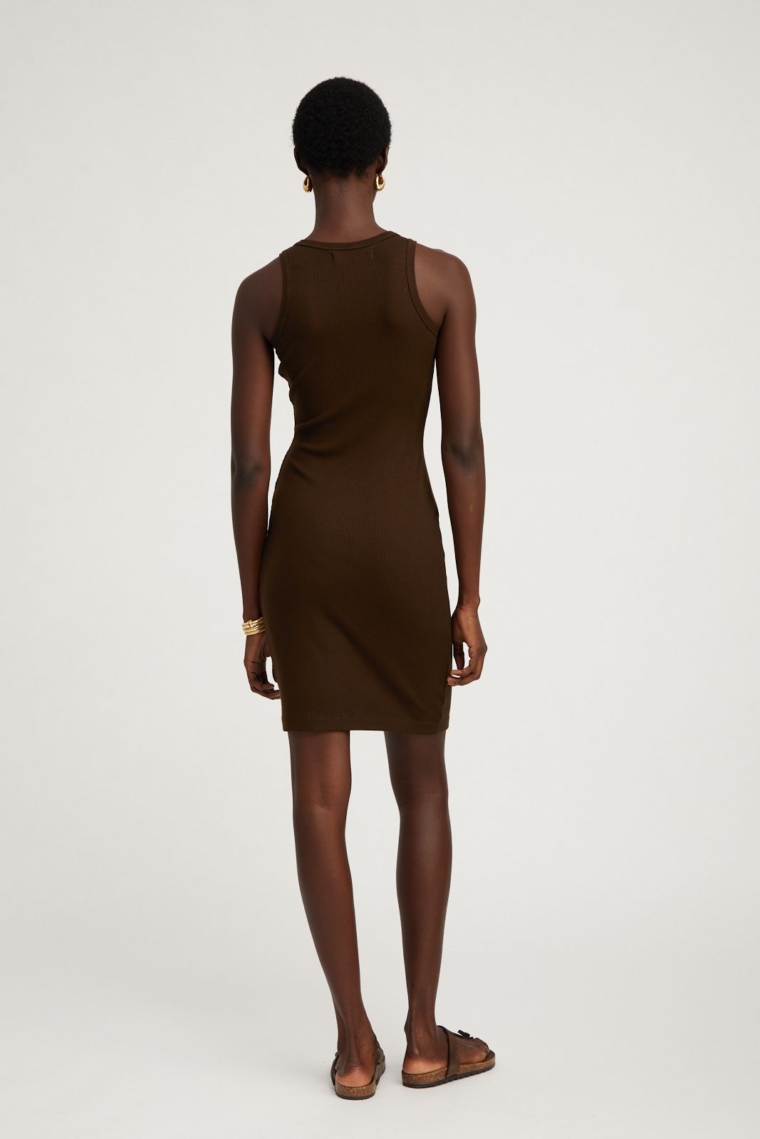 AMERICANO RIB RACER PENCIL DRESS - 4